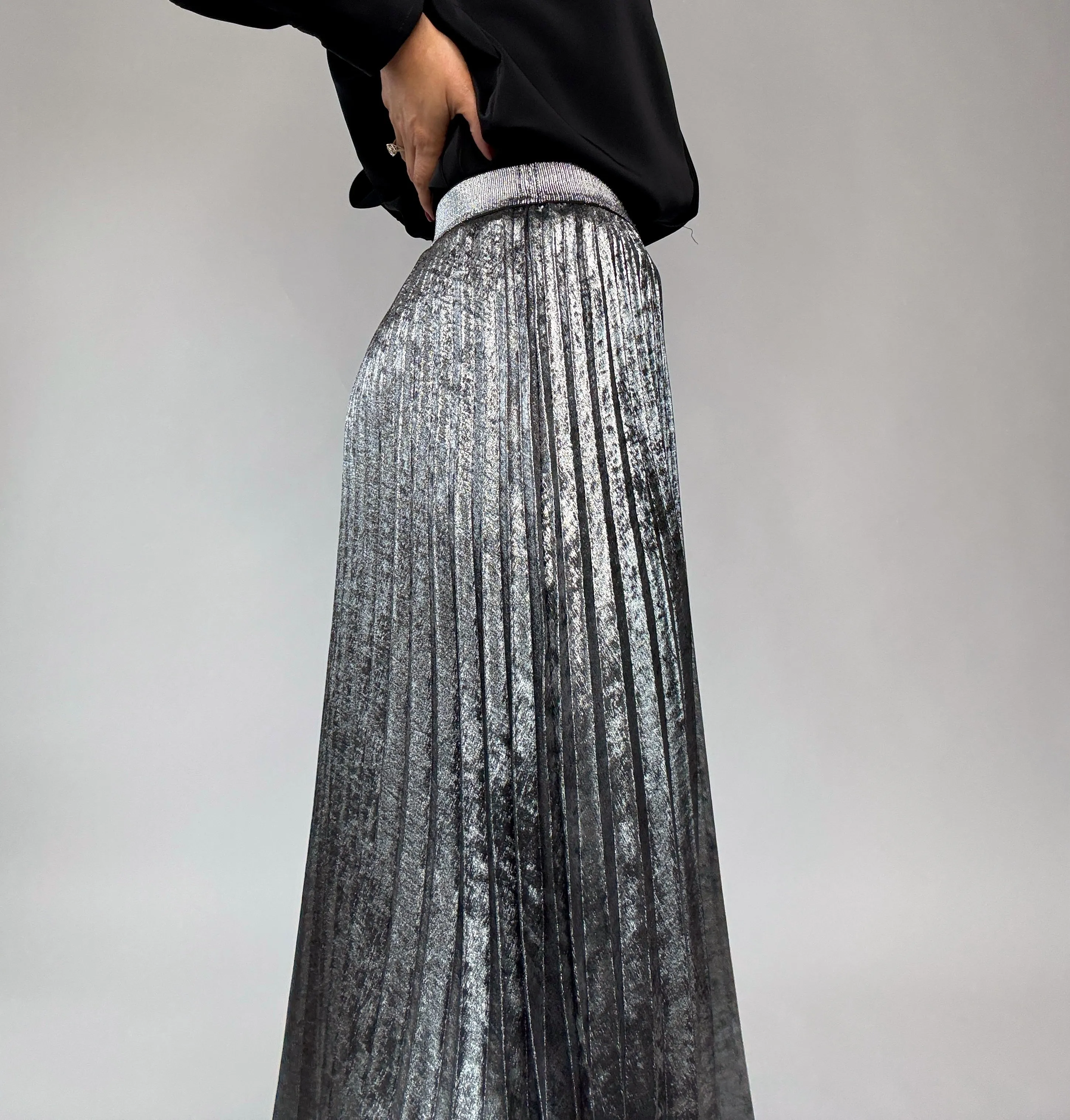 Frost Yourself Metallic Skirt