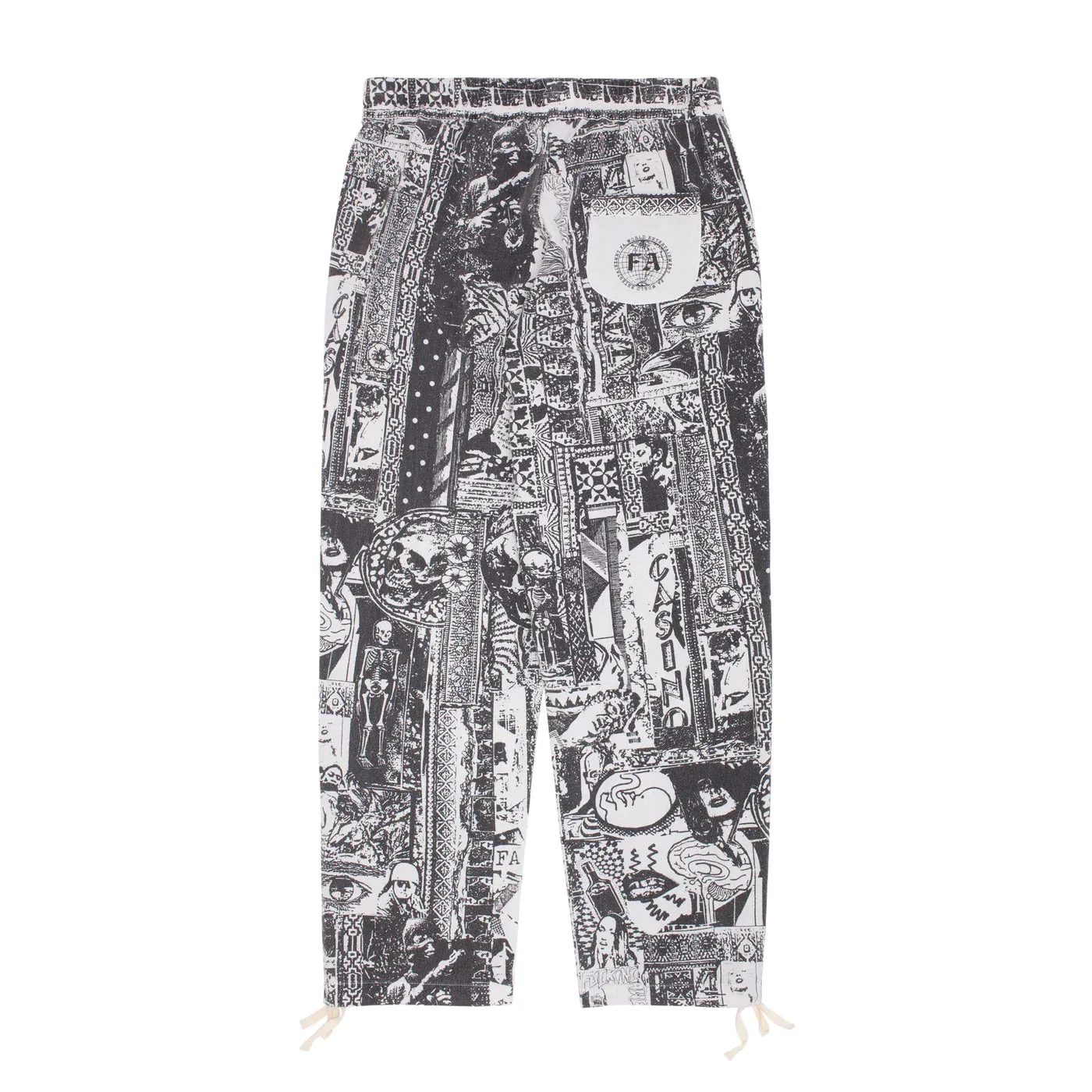 Fucking Awesome FA Cowubunga Pants - Black (All Over Print)