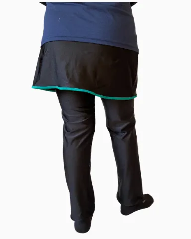 Green Trimmed String SkirtPants