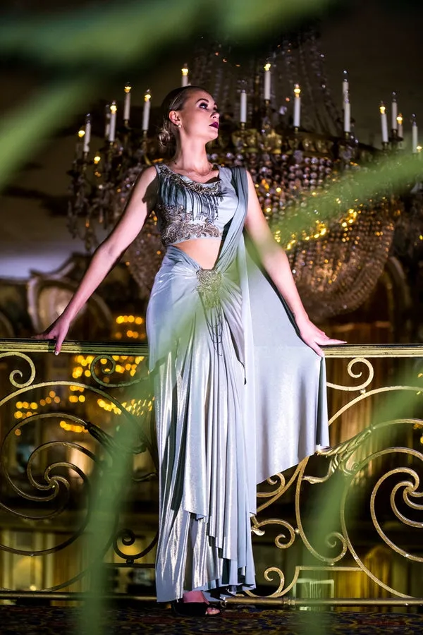 Grey Saree Gown