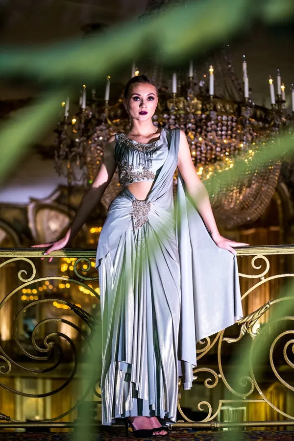 Grey Saree Gown