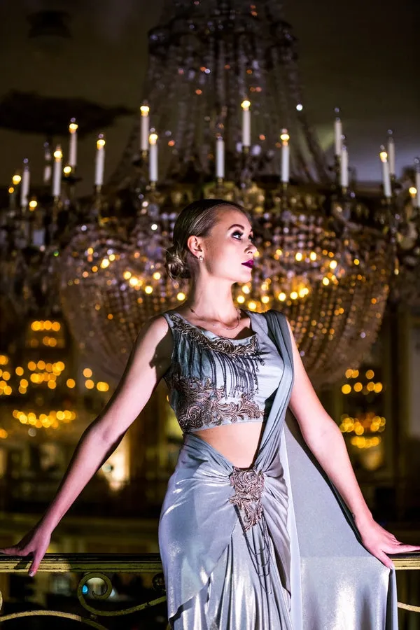 Grey Saree Gown