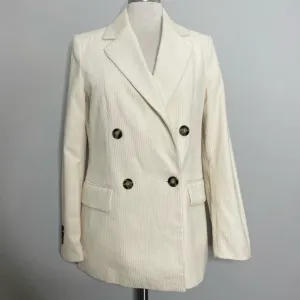 H&amp;M Oversized Double Breasted Corduroy Blazer Jacket