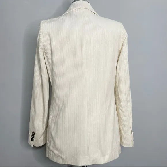 H&amp;M Oversized Double Breasted Corduroy Blazer Jacket