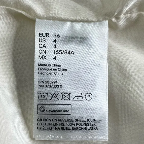 H&amp;M Oversized Double Breasted Corduroy Blazer Jacket