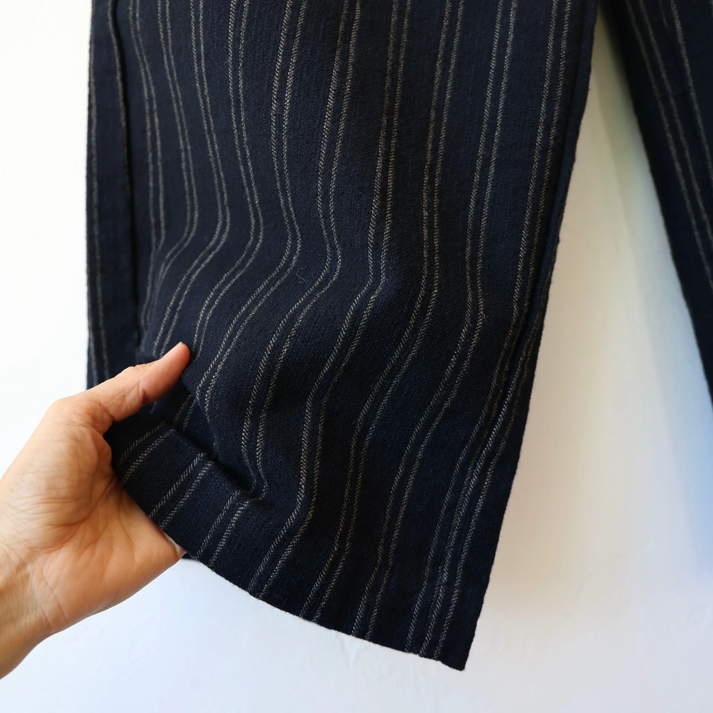 Hannoh Petrina Pants - Navy/Natural Stripe