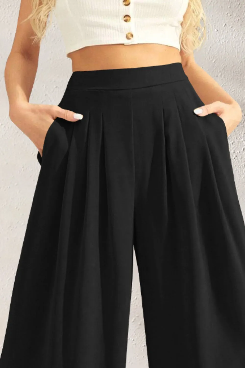 Hazel Blues® |  High Waist Wide Leg Pants