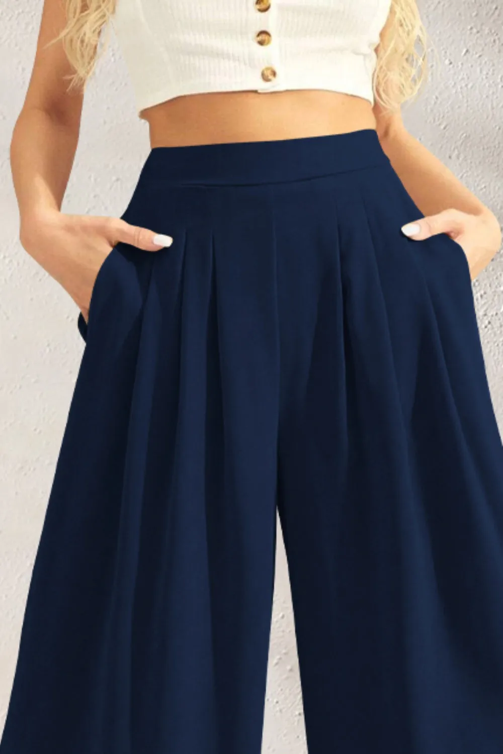 Hazel Blues® |  High Waist Wide Leg Pants