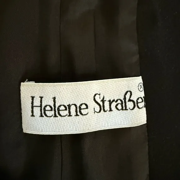 HELEN STRABER Vintage Green Wool Classic Jacket Size 14
