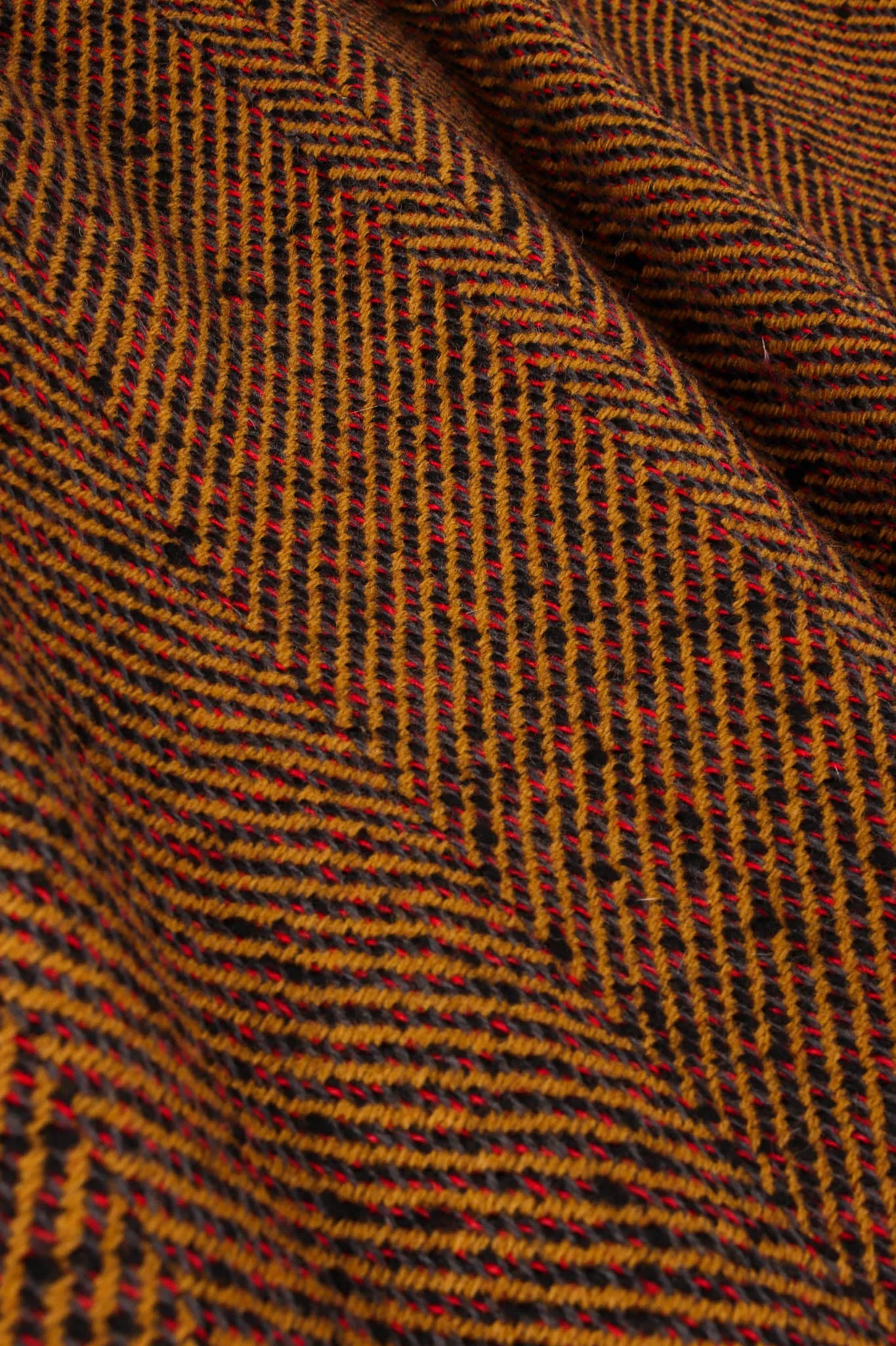 Herringbone Wool Skirt