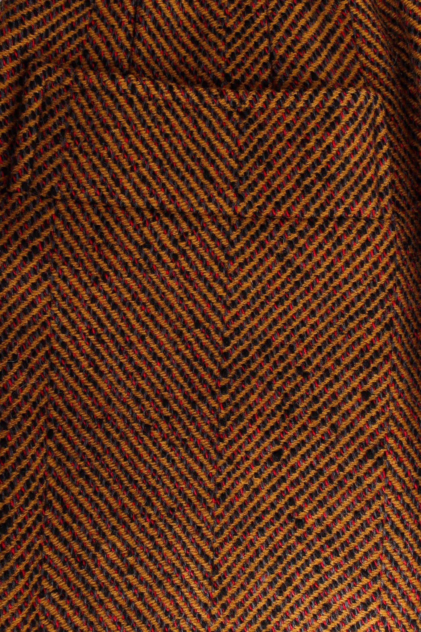 Herringbone Wool Skirt