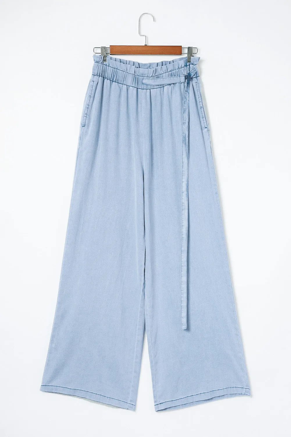 High Waist Wide Leg Tencel Jeans