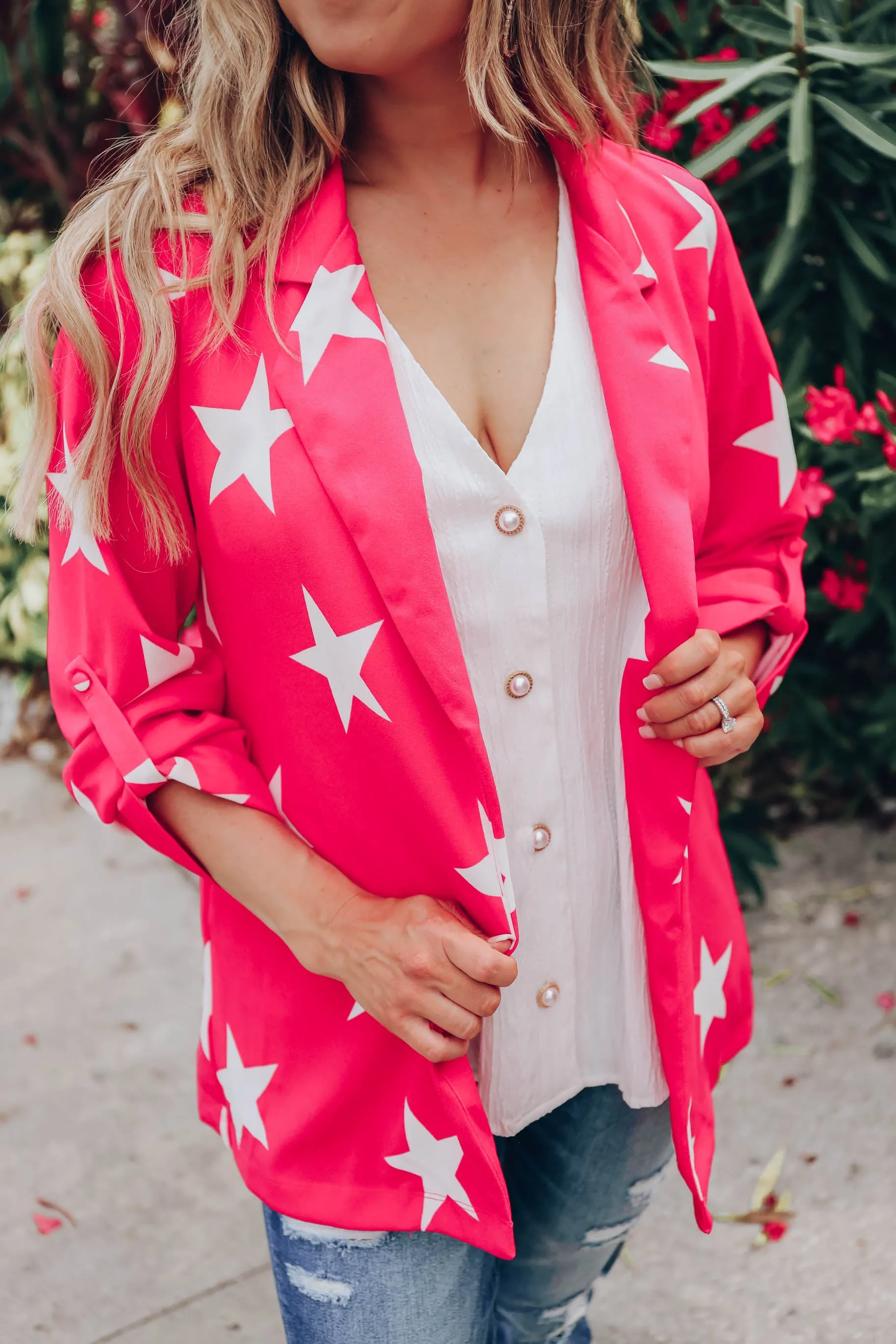 Hollywood Star Blazer - Hot Pink