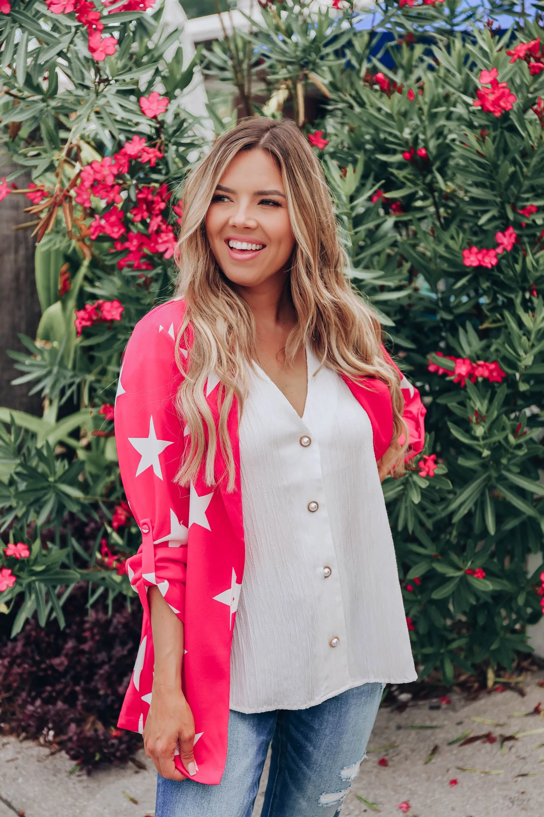 Hollywood Star Blazer - Hot Pink