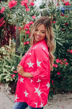 Hollywood Star Blazer - Hot Pink