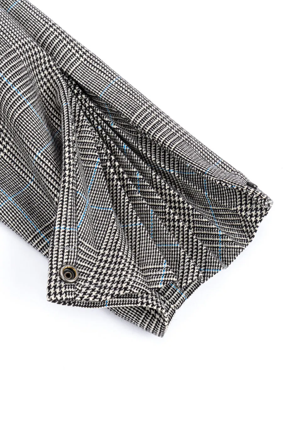 Houndstooth Buckle Waist Jacket