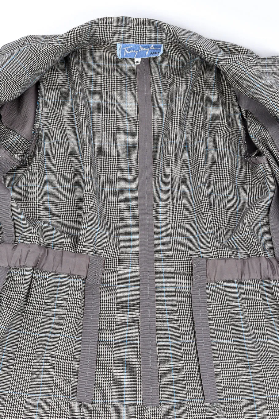 Houndstooth Buckle Waist Jacket