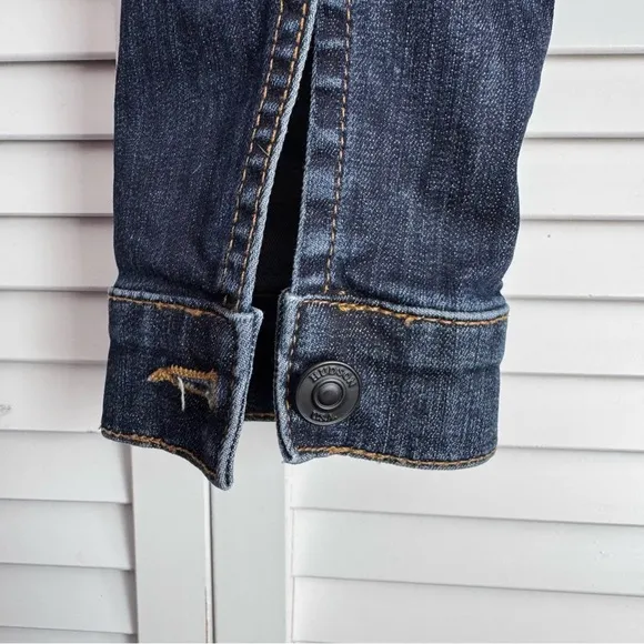 Hudson Signature Jean Jacket Blue Size Large Dark Wash Soft Stretchy