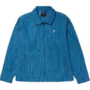 Huf Jacquard Tiger Work Jacket Oil Blue