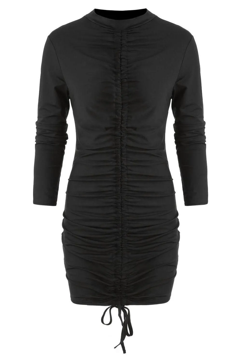 I Didnt Do It Full Sleeve Black Dress