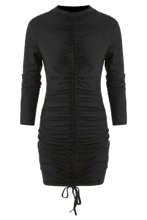 I Didnt Do It Full Sleeve Black Dress