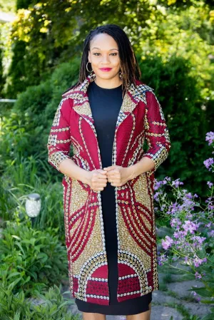 Ikotun Jacket - Red Cowries