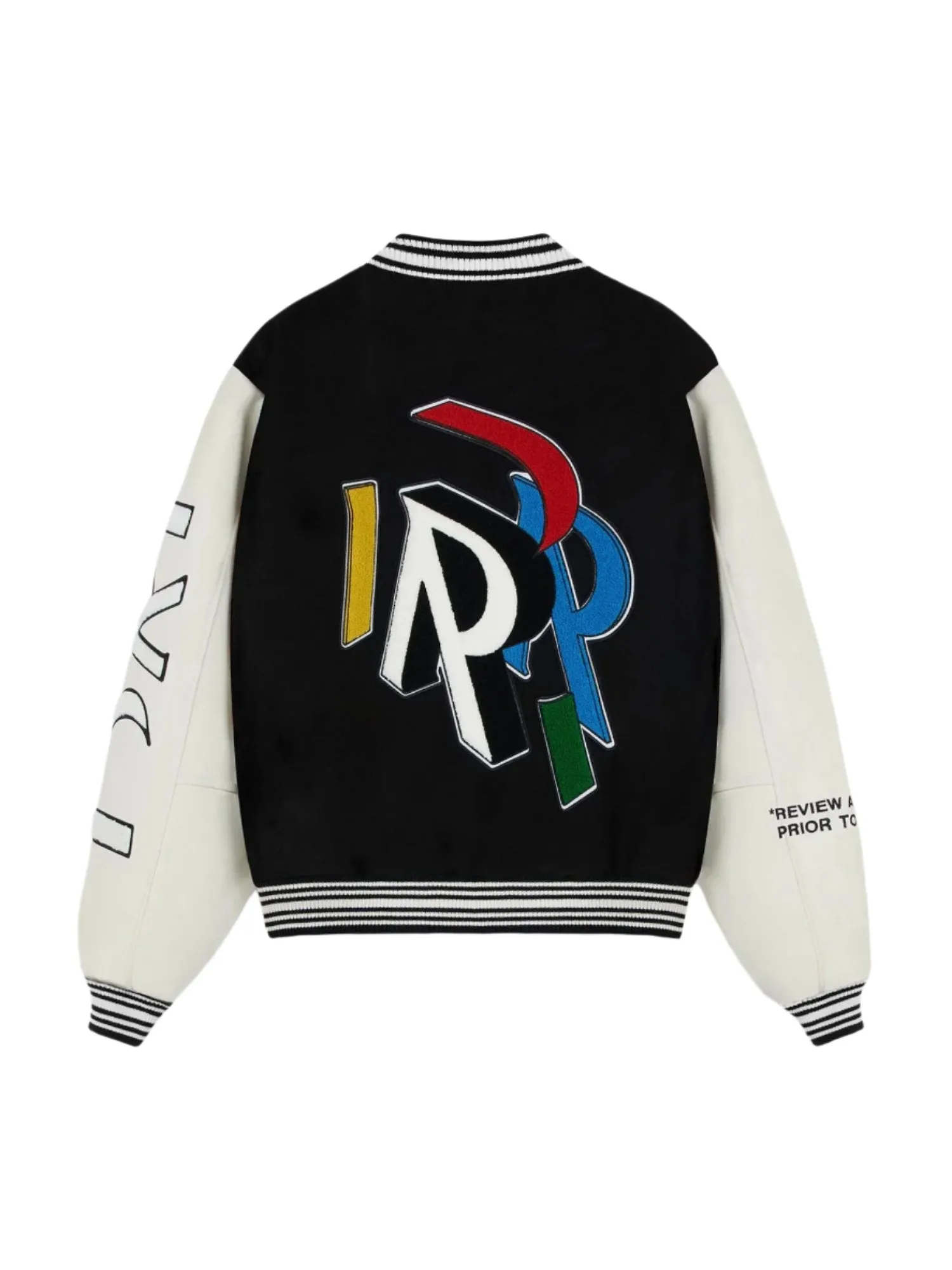 Initial Varsity Jacket - Jet Black