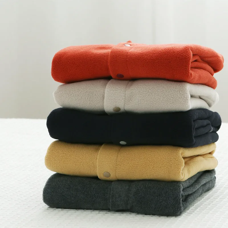 INSTOCK-Japanese style children's fleece stand collar jacket