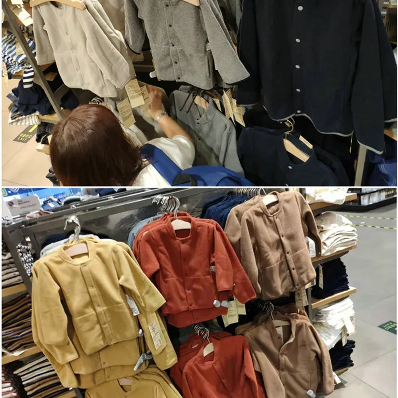 INSTOCK-Japanese style children's fleece stand collar jacket