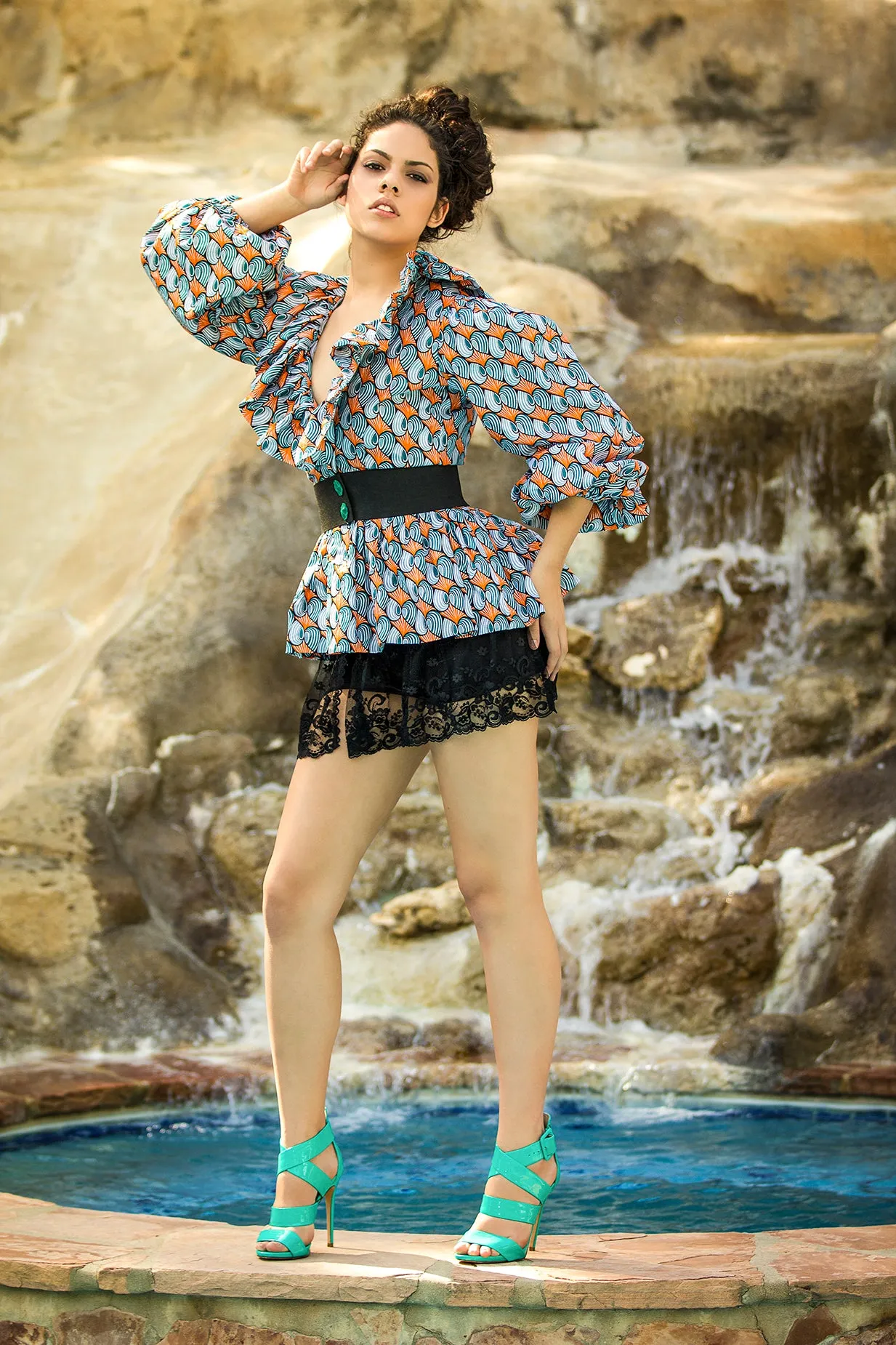 Island Beauty Print Jacket