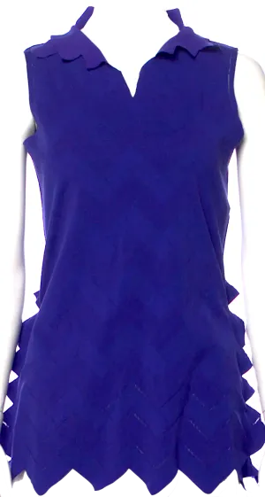 Issey Miyake Japan. Pleats Please Vintage 2008 Collection Blue Blouse
