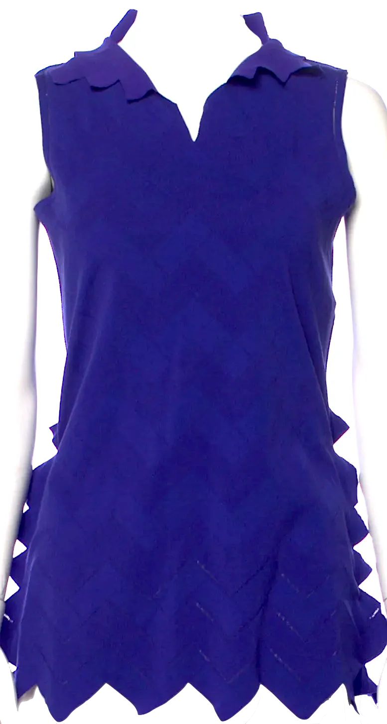 Issey Miyake Japan. Pleats Please Vintage 2008 Collection Blue Blouse