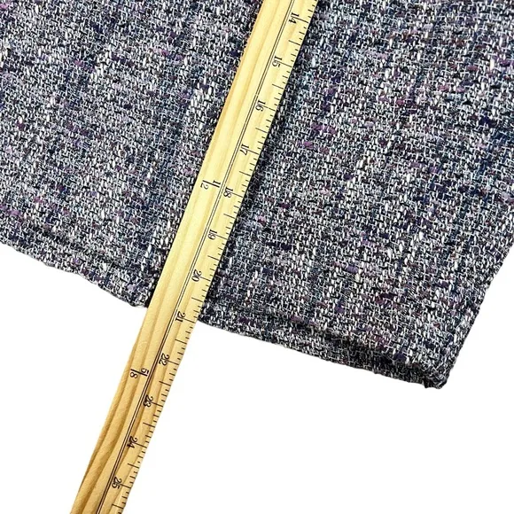 J. Crew NWT Size 2 Bellflower Tweed Pencil Skirt Multicolor Purple Blue