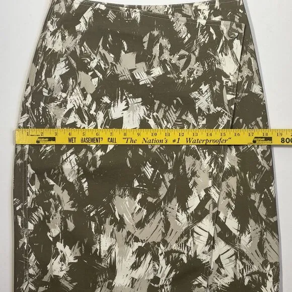 Jason Wu Tan Khaki Tan Midi Skirt Front Slit Sz 4 Asymmetrical Excellent Spring
