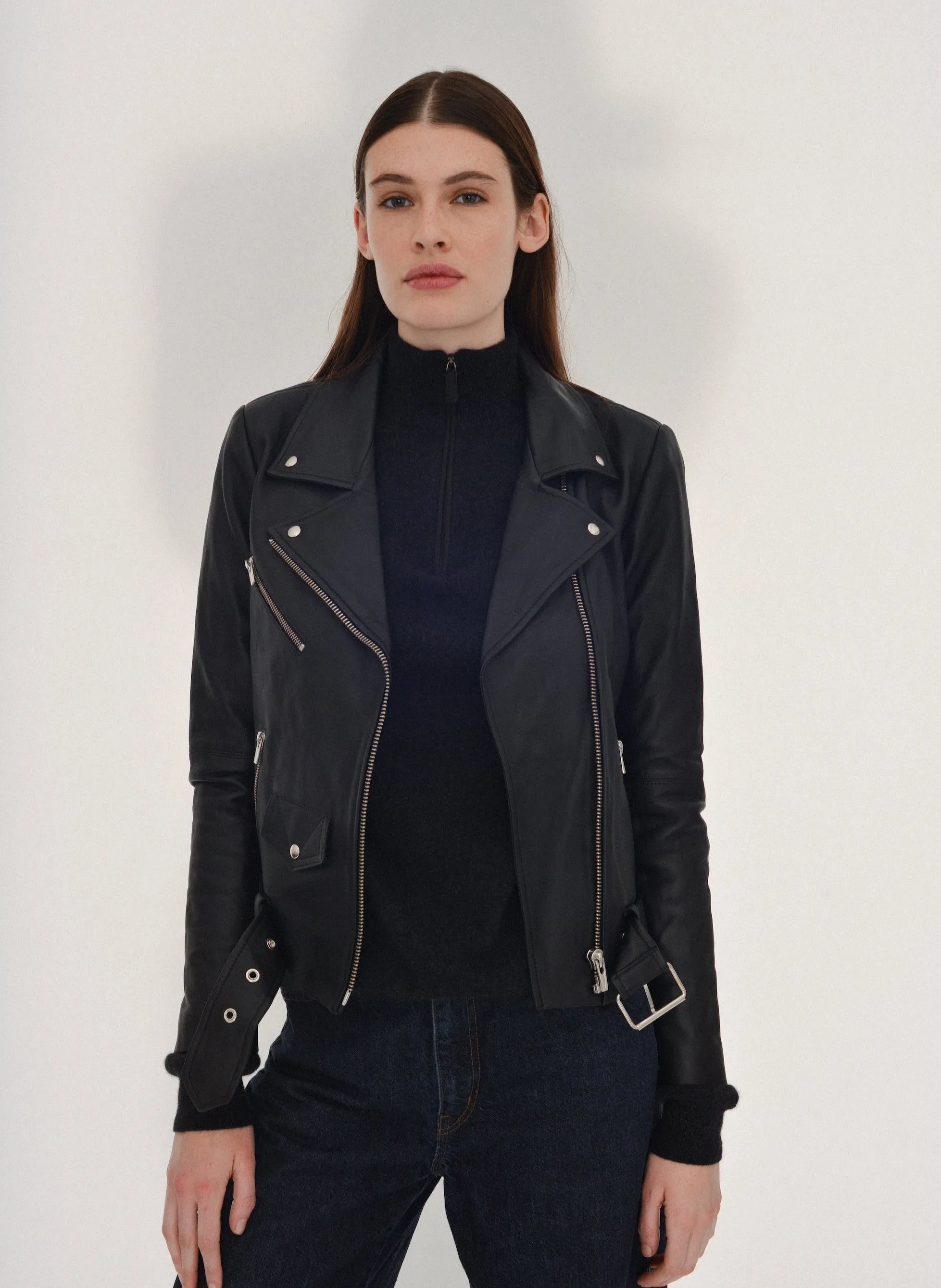 Jayne Smooth Jacket Black