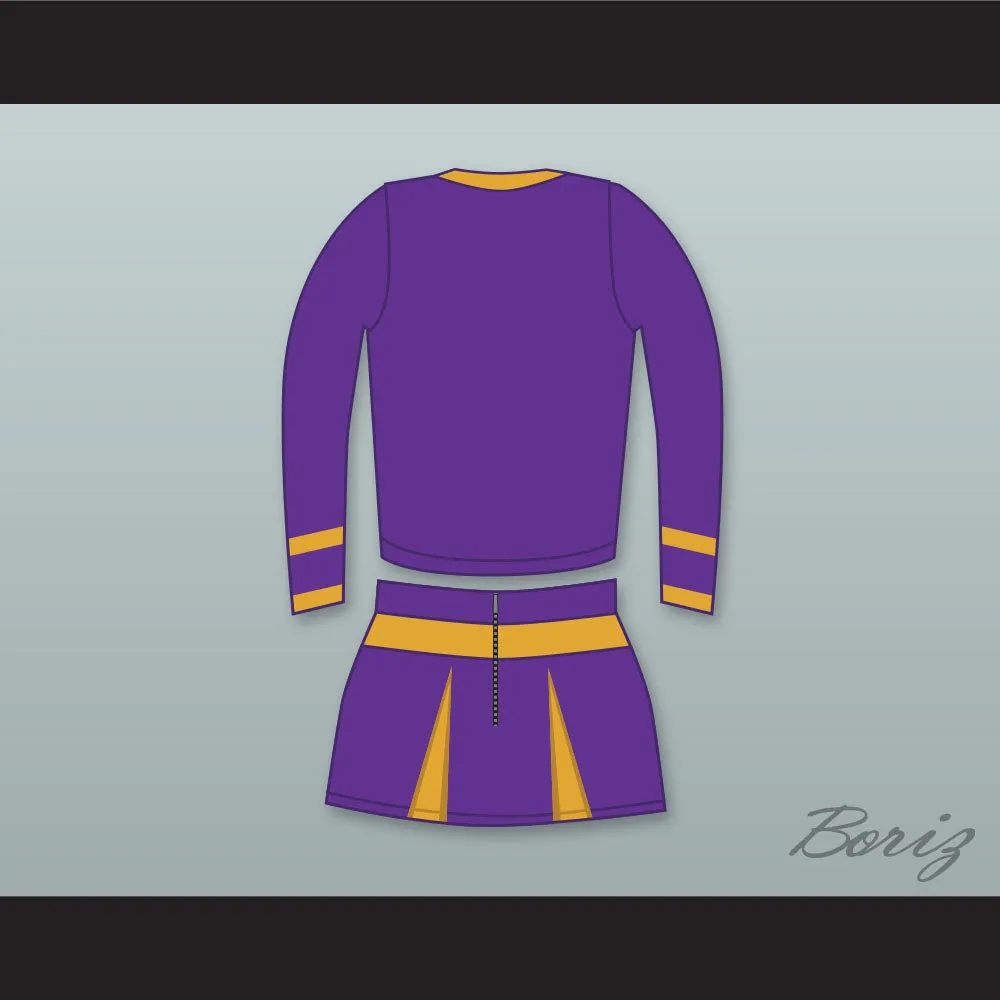 Jennifer Check Devil's Kettle High School Long Sleeve Purple Cheerleader Uniform Jennifer's Body