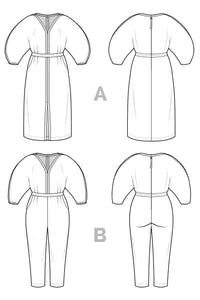 Jo Dress   Jumpsuit Pattern -- Close Core Patterns