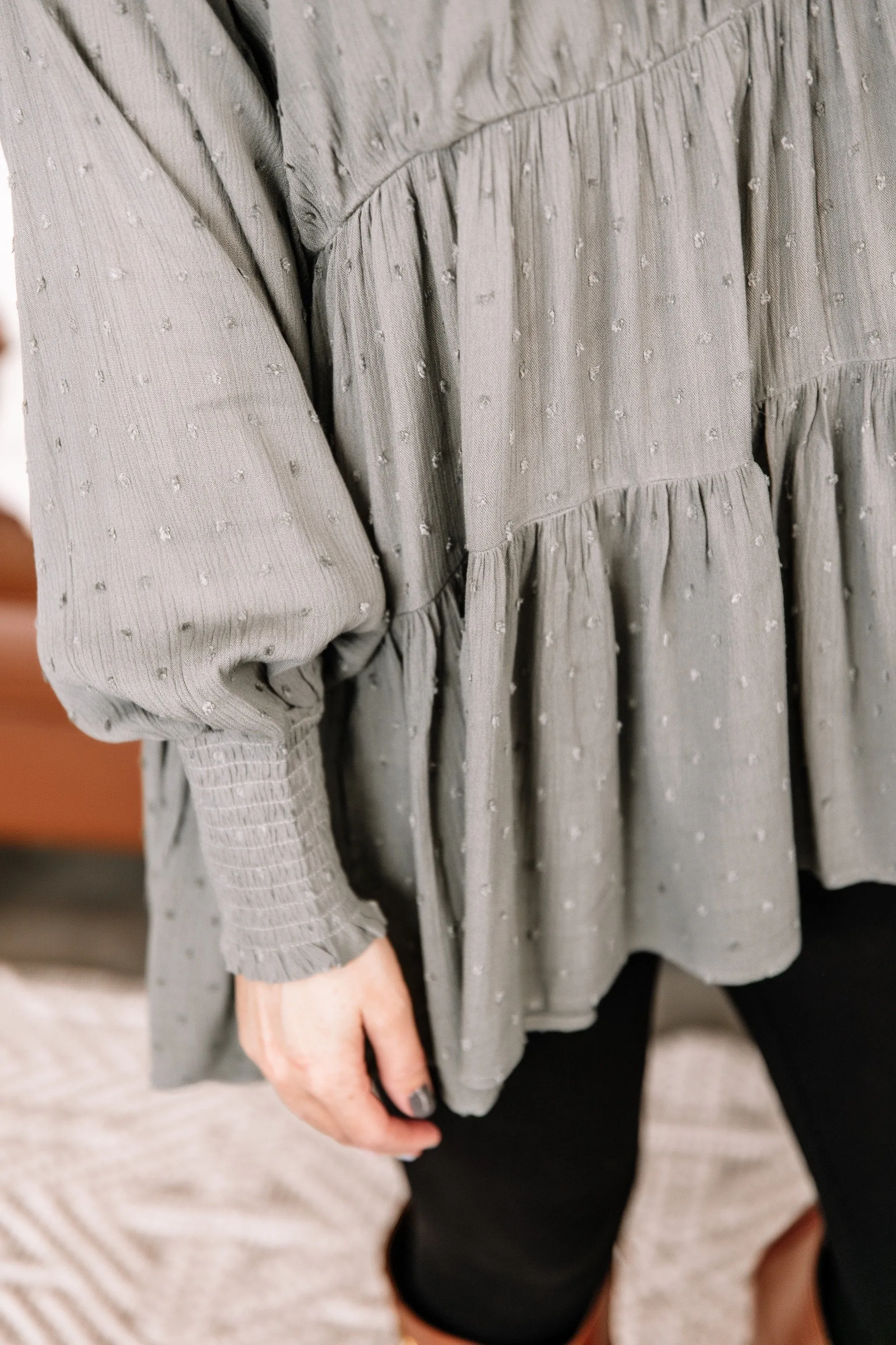 Join The Dots Tunic In Olive Green