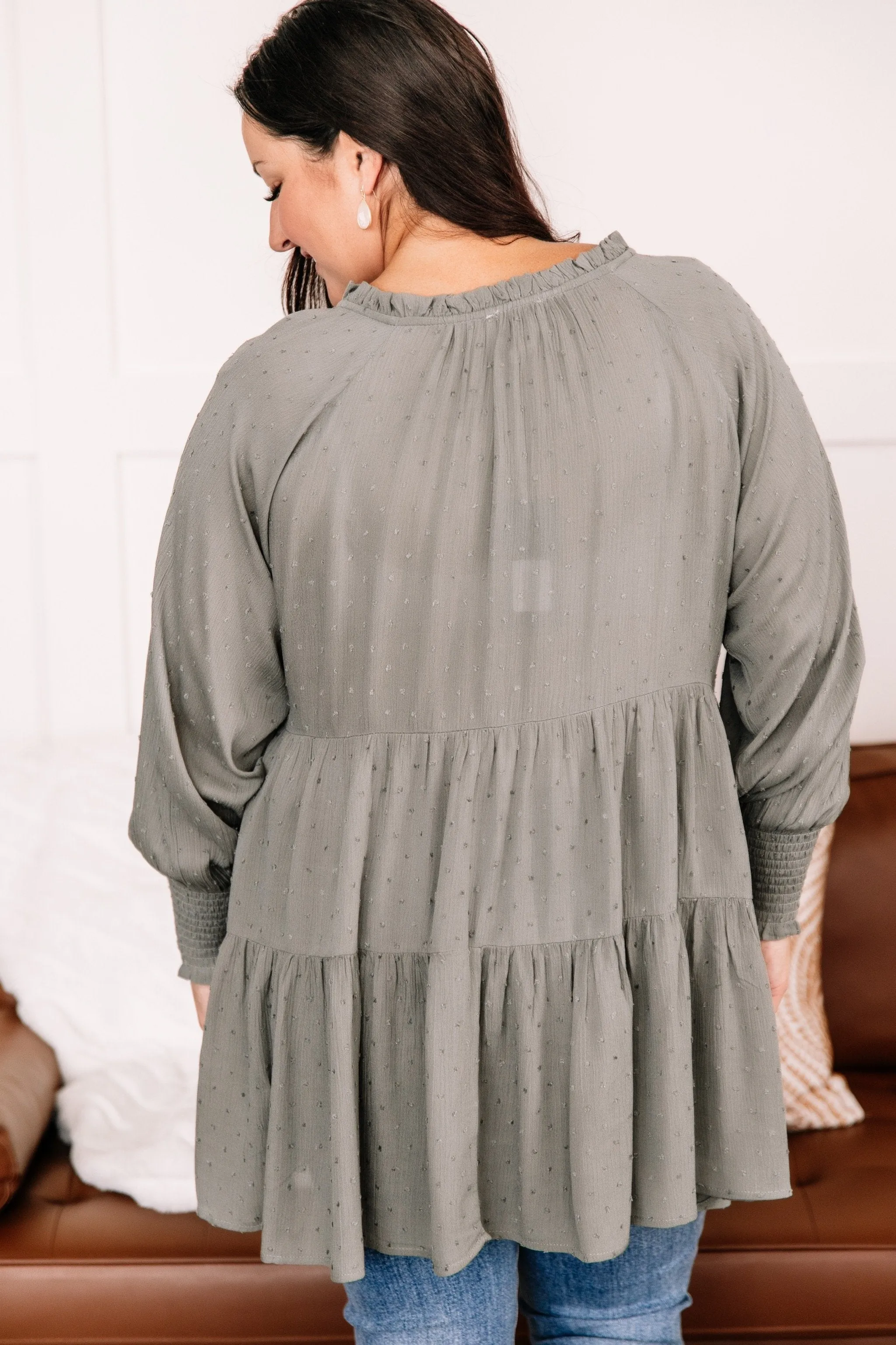 Join The Dots Tunic In Olive Green