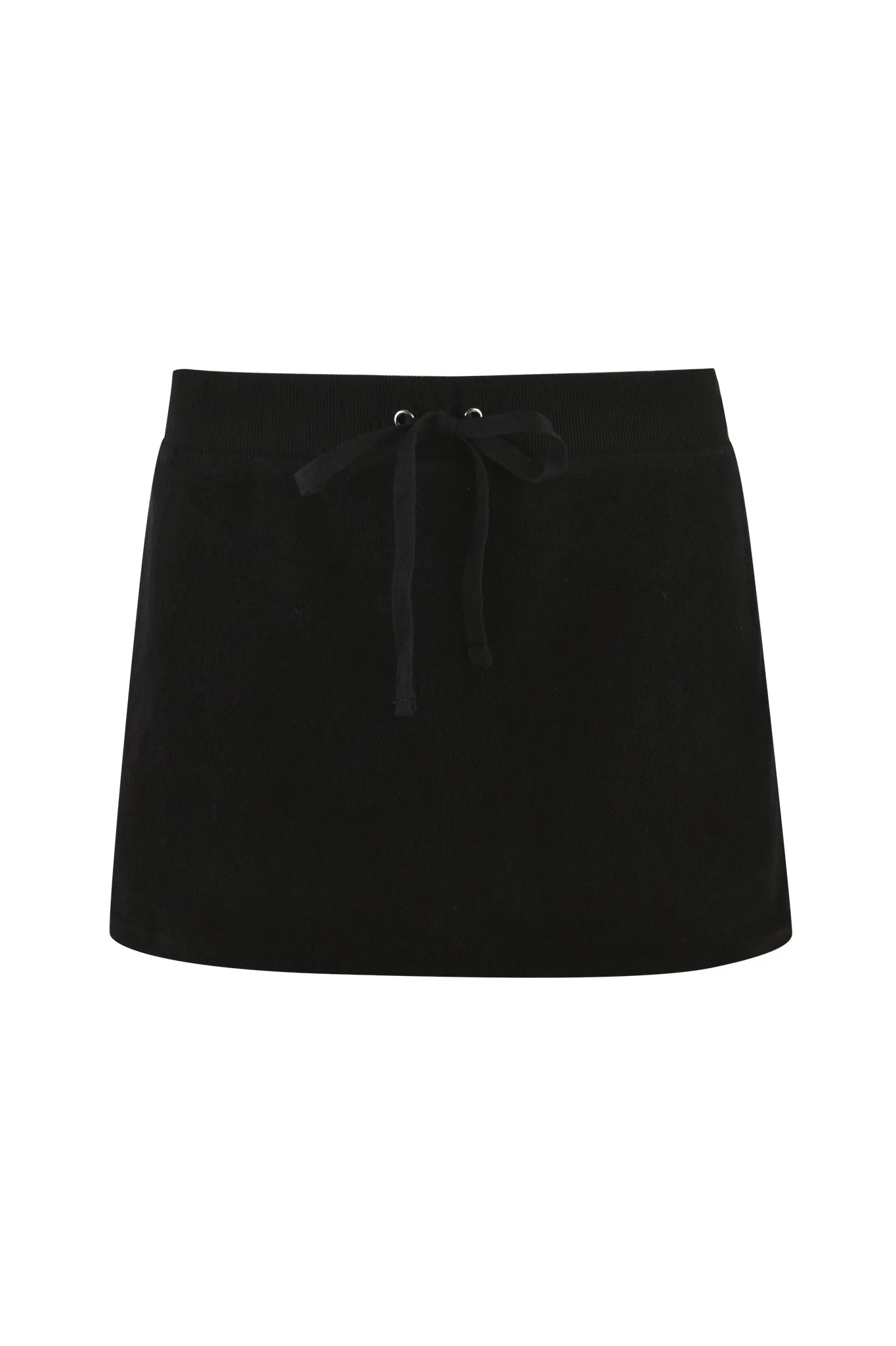 KAMERON TERRY SKIRT - BLACK