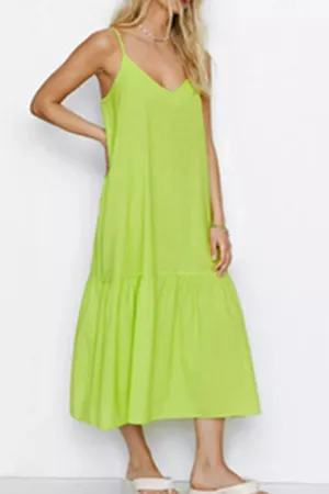 Kastoria Neon Green Dress