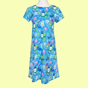 Key West Dress in Harbor Lights (Sample)