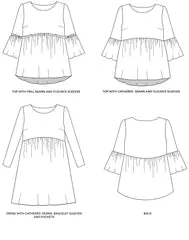 Ladies Smock Top And Dress Pattern - Indigo From Tilly And The Buttons