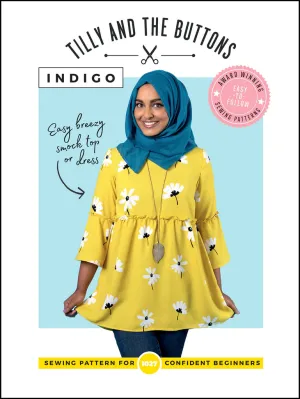 Ladies Smock Top And Dress Pattern - Indigo From Tilly And The Buttons