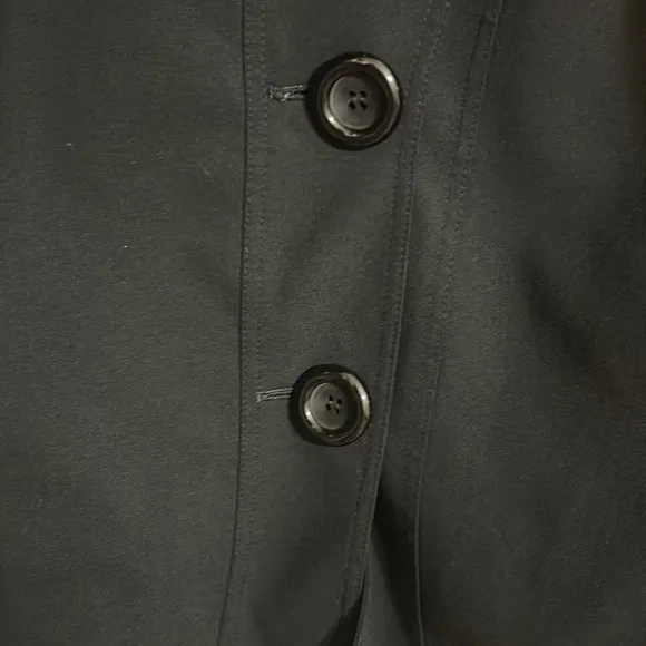 Lafayette 148 New York Black Wool Blend Blazer Size 16