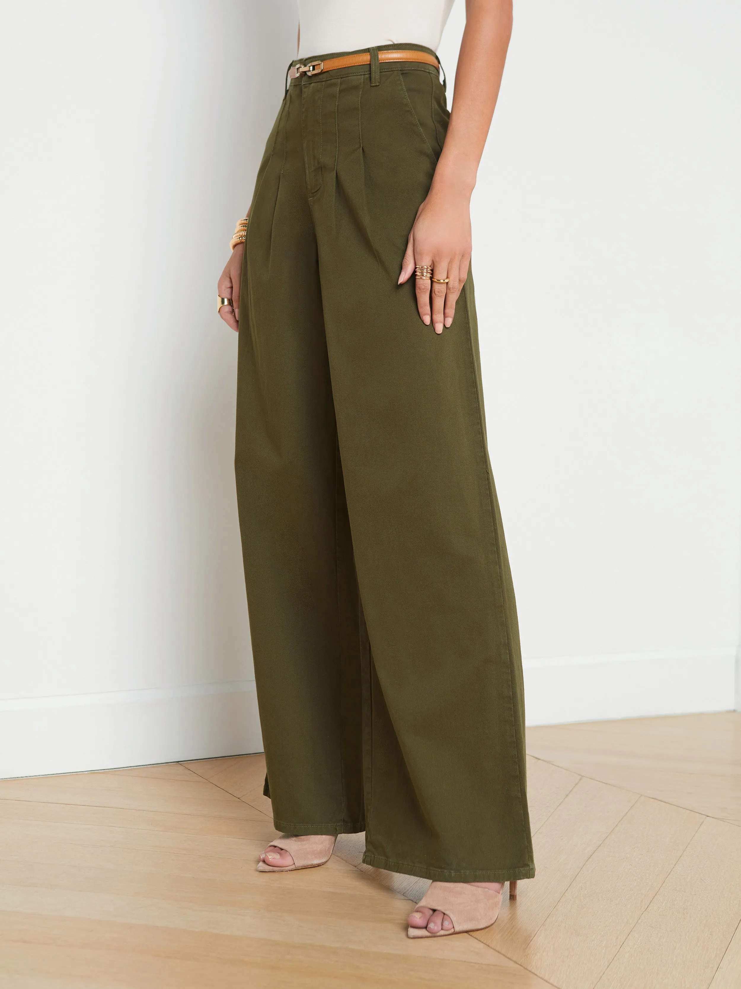 Lagence Jayce Pleated Wide Leg