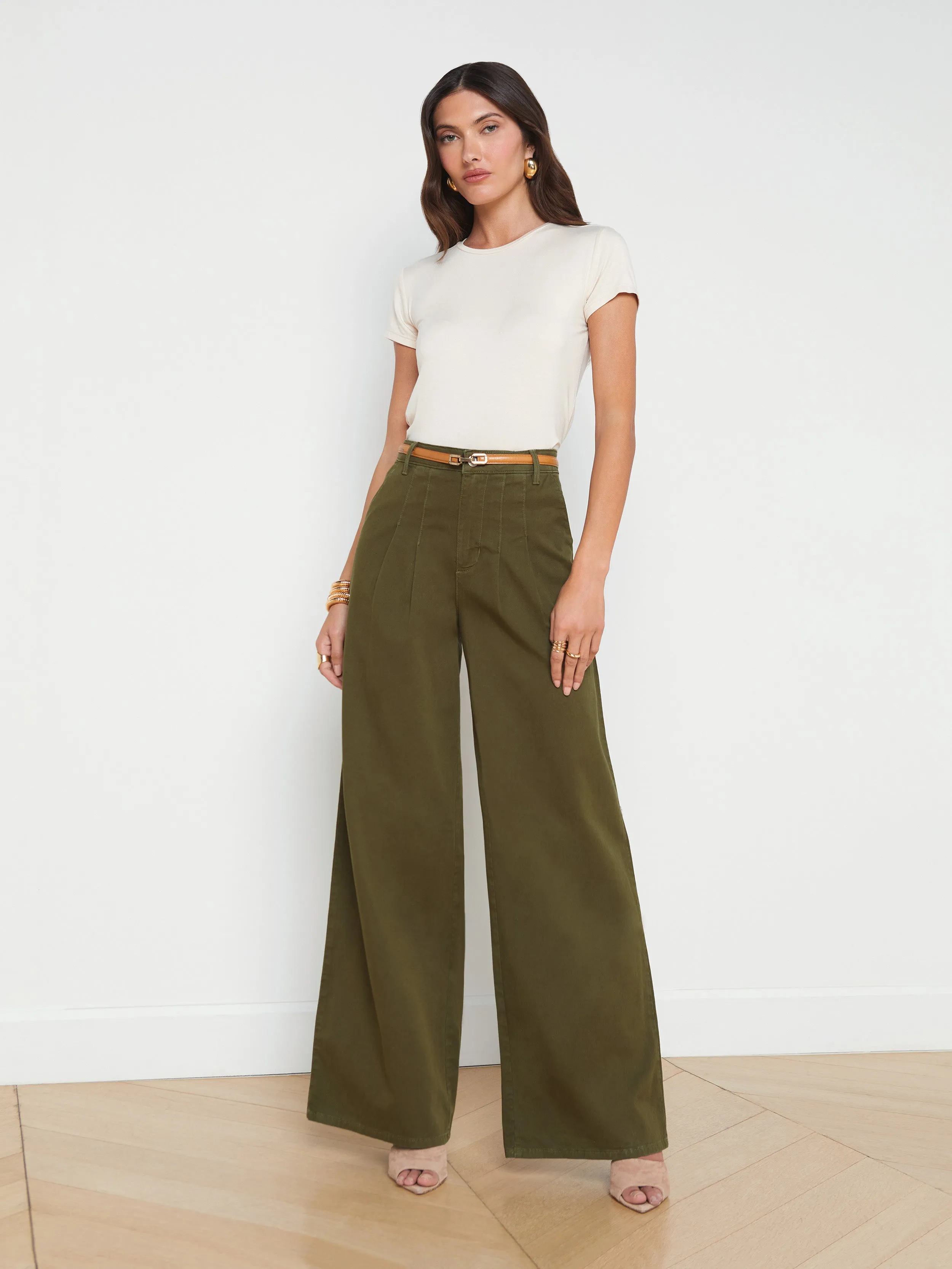 Lagence Jayce Pleated Wide Leg