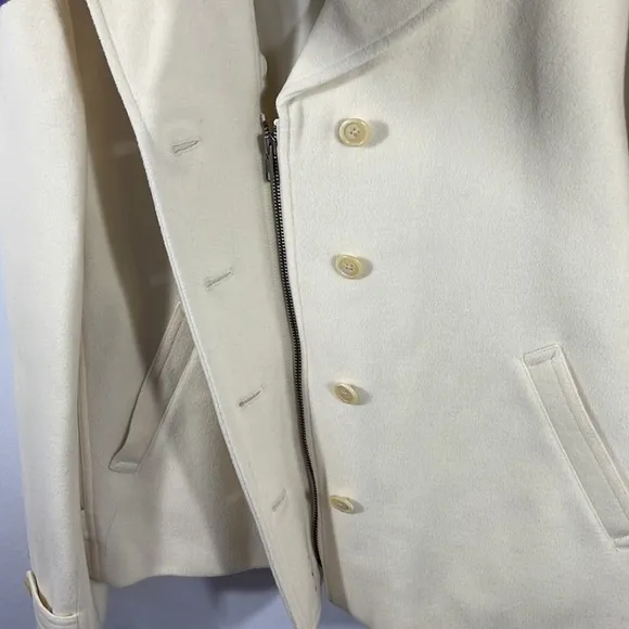Lauren Ralph Lauren Cream Wool and Angora Blend Jacket