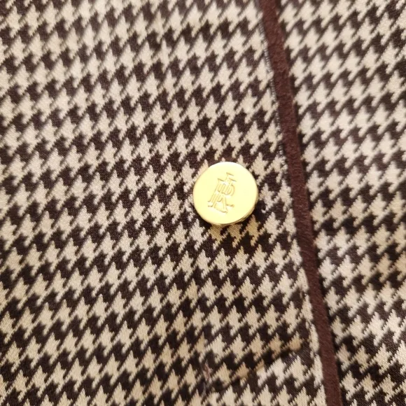 Lauren Ralph Lauren Houndstooth Knit Jacquard Skirt size Large