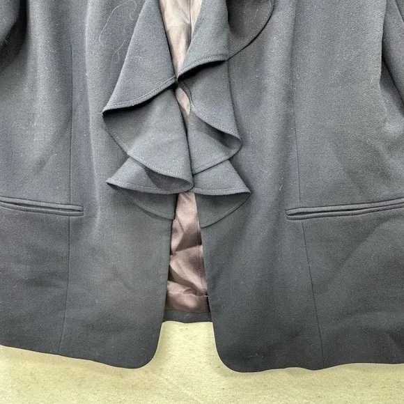 LAUREN RALPH LAUREN Women Jacket Blazer BLUE Size 10 Worsted Wool Made In USA